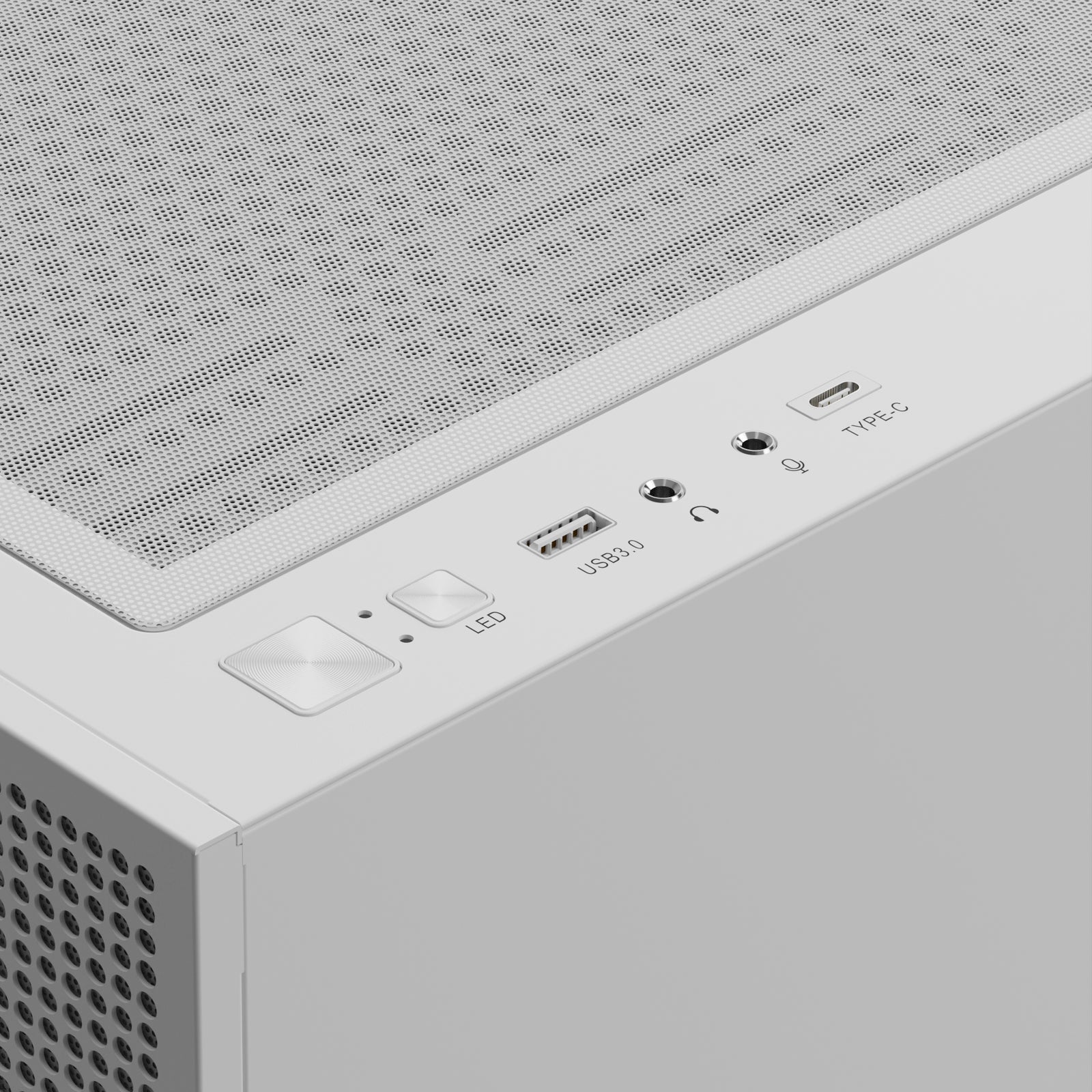 GAMDIAS TALOS E3 Mesh Elite WH White Mid Tower Case with ARGB PWM Fans