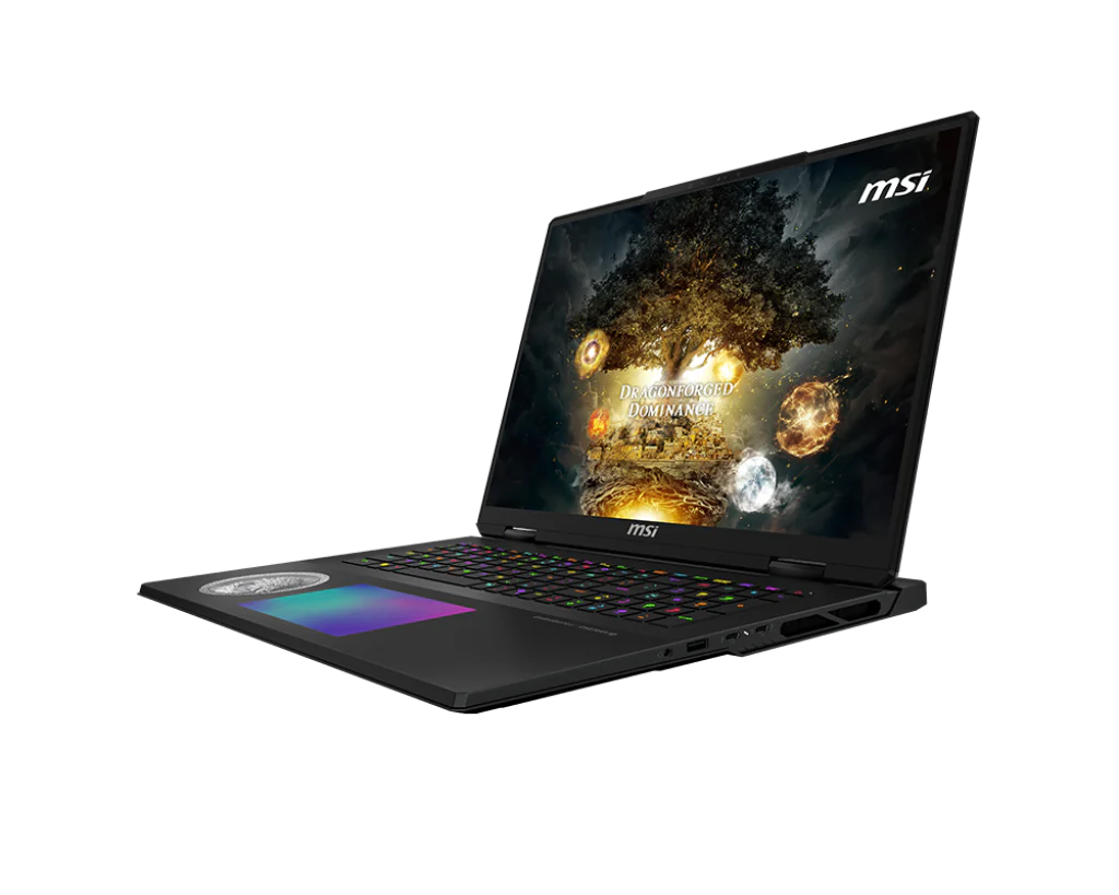 MSI Titan 18 HX Dragon Edition Norse Myth Gaming Laptop Intel Core Ultra 9 285HX Processor, NVIDIA GeForce RTX 5090, 48x2GB, 2TB SSD, 18" UHD+, 18 HX Dragon Edition Norse Myth A2XWJG-254IN - | Buy Online at Shwetha Computers
