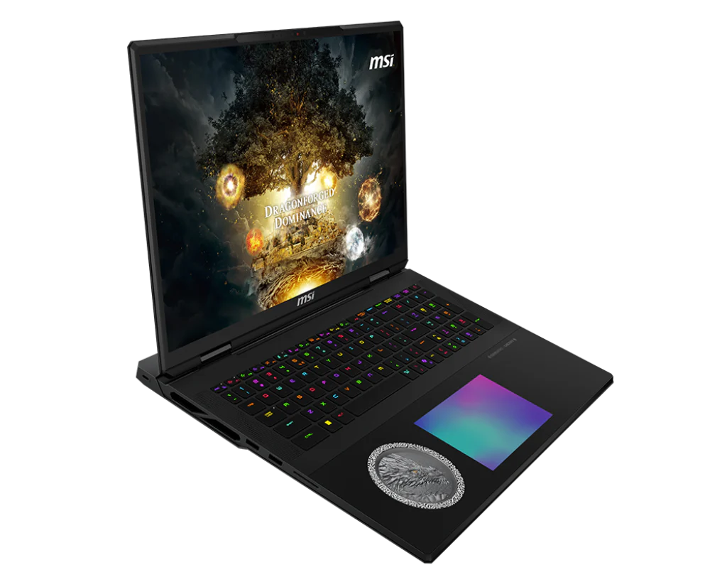 MSI Titan 18 HX Dragon Edition Norse Myth Gaming Laptop Intel Core Ultra 9 285HX Processor, NVIDIA GeForce RTX 5090, 48x2GB, 2TB SSD, 18
