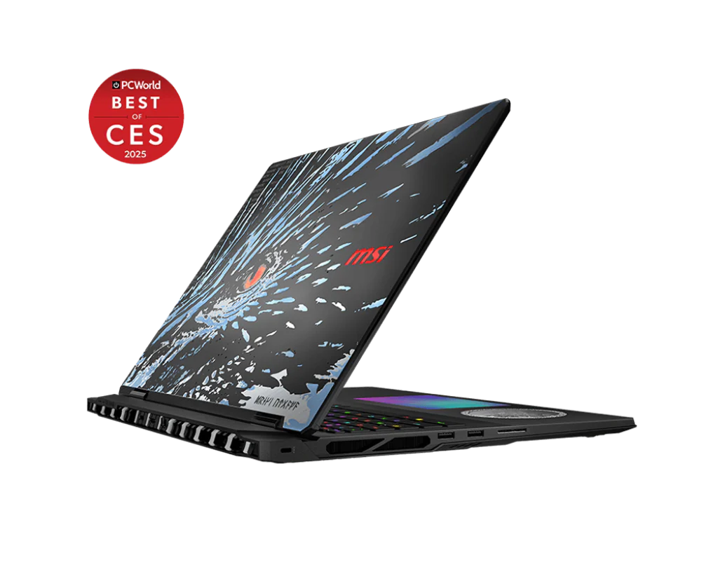 MSI Titan 18 HX Dragon Edition Norse Myth Gaming Laptop Intel Core Ultra 9 285HX Processor, NVIDIA GeForce RTX 5090, 48x2GB, 2TB SSD, 18