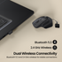 PORTRONICS Toad Mino Mini Wireless Mouse | Rechargeable | Bluetooth & 2.4 GHz | Ultra-Compact Size | Multi-Device Pairing
