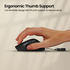 PORTRONICS Toad Mino Mini Wireless Mouse | Rechargeable | Bluetooth & 2.4 GHz | Ultra-Compact Size | Multi-Device Pairing
