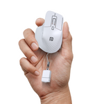 PORTRONICS Toad Mino Mini Wireless Mouse | Rechargeable | Bluetooth & 2.4 GHz | Ultra-Compact Size | Multi-Device Pairing