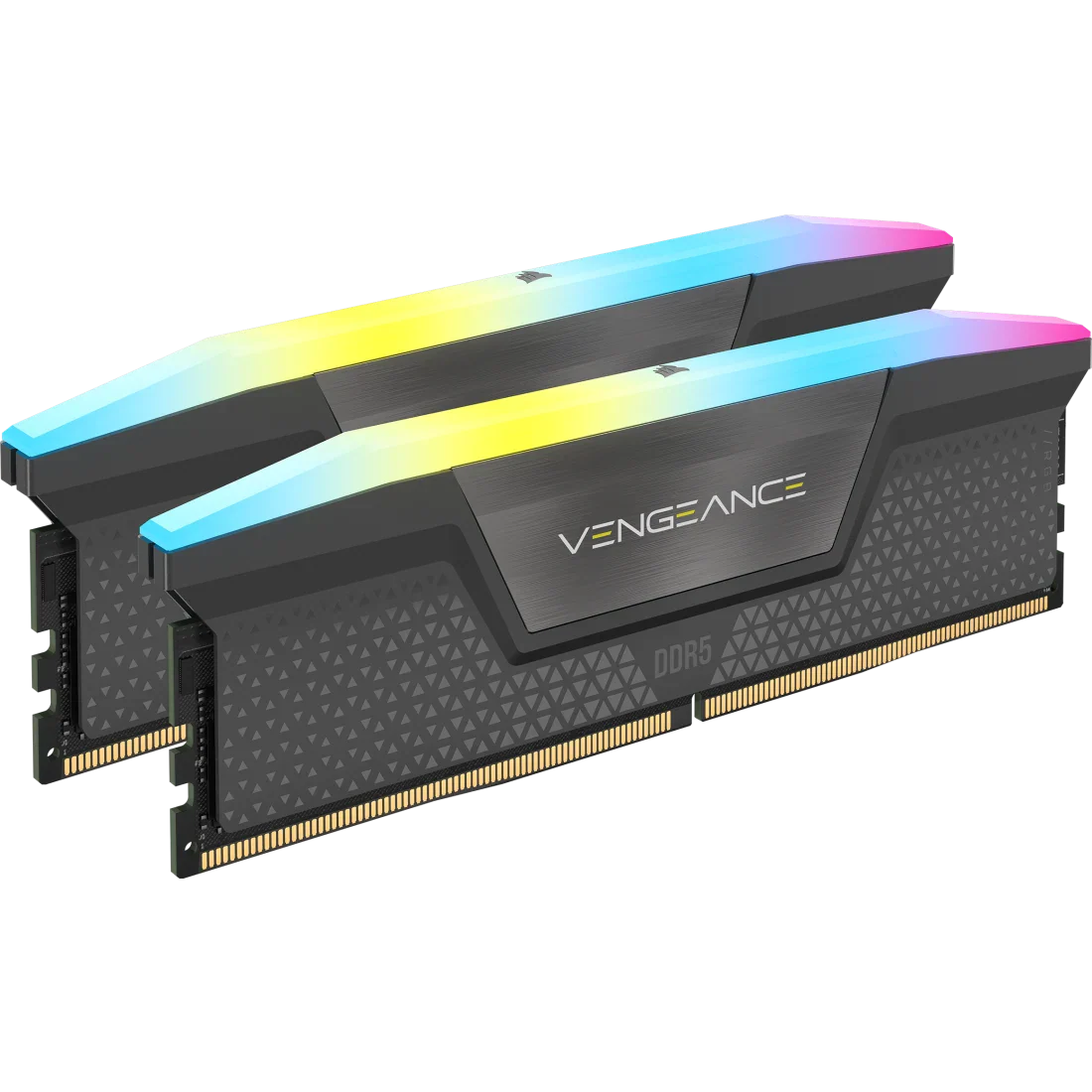 Corsair Vengeance RGB 64GB (32GBX2) DDR5 6000MHz CL40 Memory Kit — Black