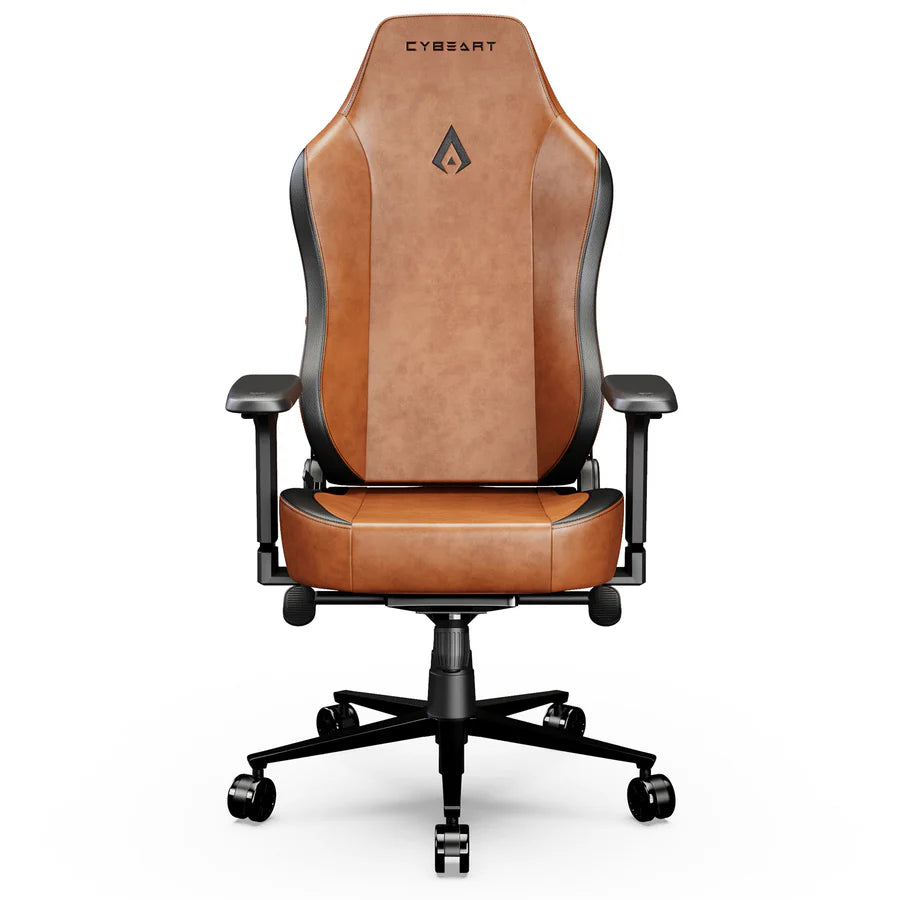 CYBEART Vintage Gaming Office Chair 4D Armrest Inbuilt Lumbar Support Supreme PU Leather, Ergonomic, Recline & Tilt