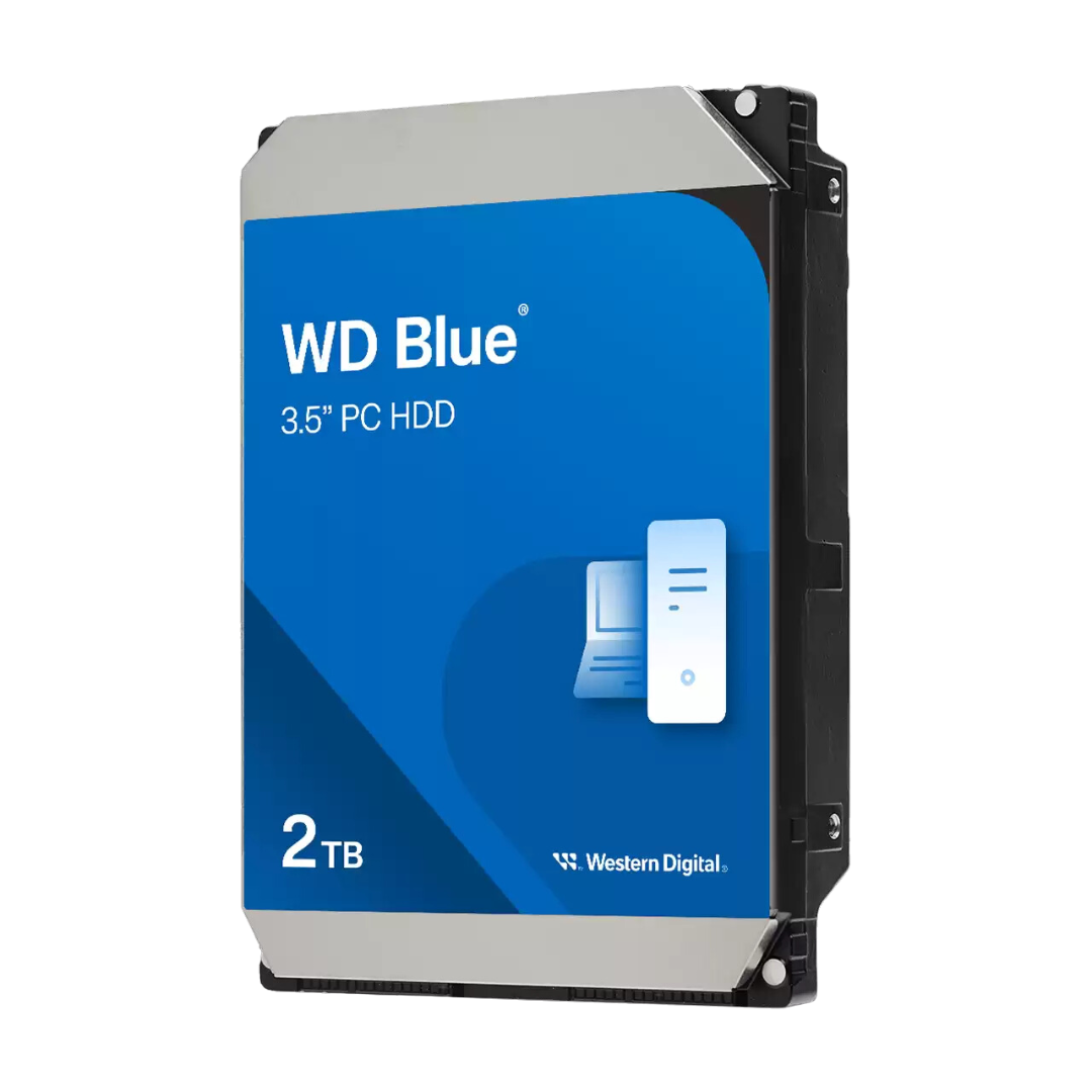WD Blue 2TB SATA HDD with 7200 RPM and 256MB Cache