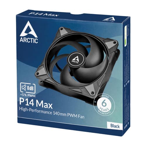 Arctic P14 Max Black Cabinet Cooling Fan (Single Pack)