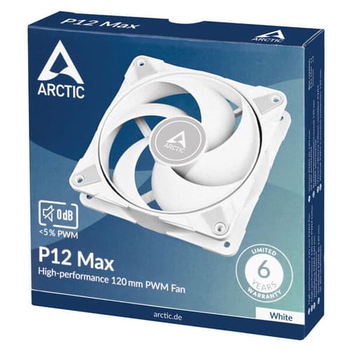 Arctic P12 Max White Cabinet Cooling Fan (Single Pack)