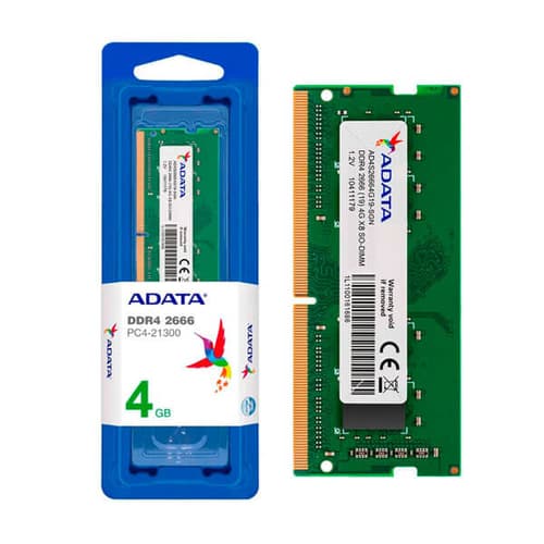 ADATA Premier 4GB DDR4 2666MHz SODIMM Laptop RAM (AD4S26664G19-SGN)