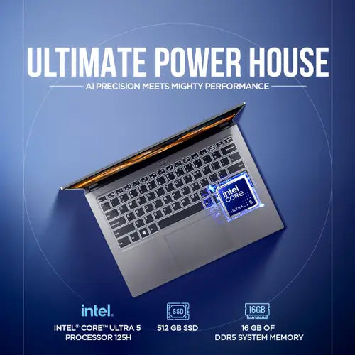 Acer Aspire Go 14 (AG14-71M) Gaming Laptop Intel Core Ultra 5 processor 125H, Intel ARC Graphics, 16 GB, 512GB SSD, 14