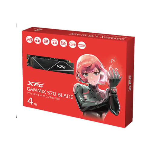 ADATA XPG Gammix S70 Blade 4TB NVMe Gen4 Internal SSD (AGAMMIXS70B-4T-CS) - | Buy Online at Shwetha Computers