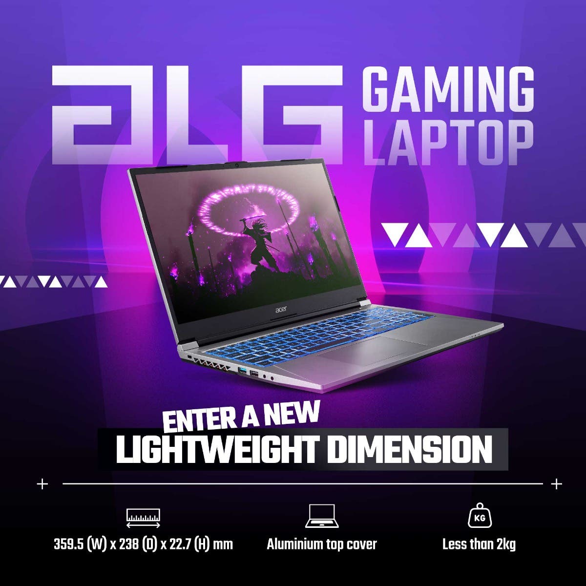 Acer ALG (AL15G-53) Gaming Laptop Intel Core i7-13620H Processor, RTX 3050, 16 GB, 512 GB SSD, 15.6" FHD, UN.34LSI.002