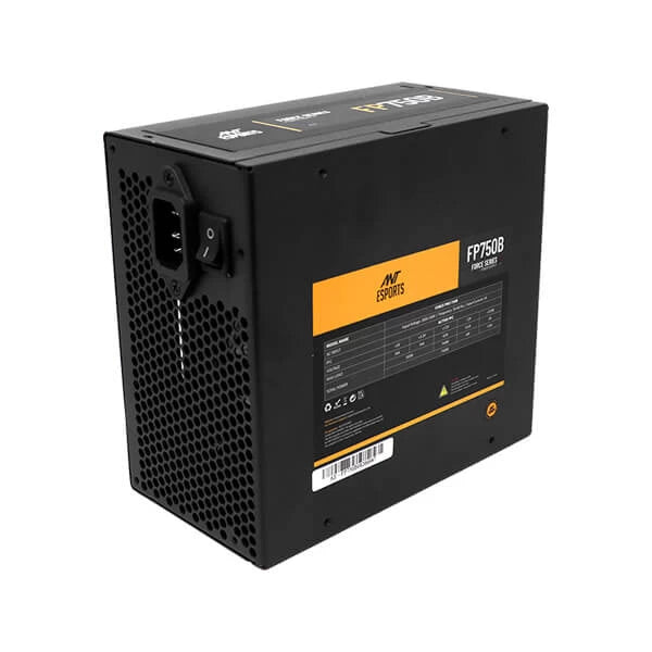 Ant Esports 750W Bronze Power Supply - 100,000 Hours MTFB, 85% Efficiency, 3 Year Warranty