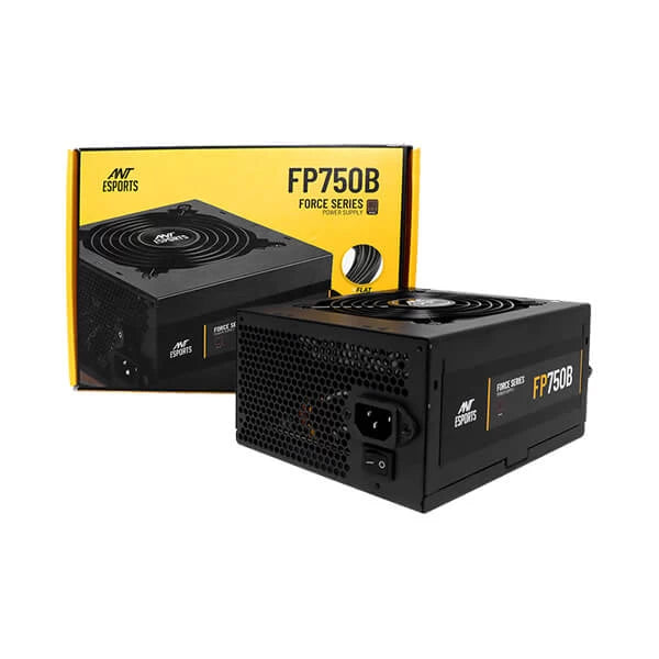 Ant Esports 750W Bronze Power Supply - 100,000 Hours MTFB, 85% Efficiency, 3 Year Warranty