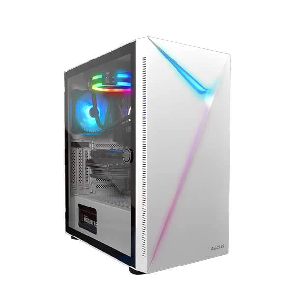 Gamdias Argus E4 Elite White ARGB Mid Tower Cabinet 393 x 230 x 460 mm