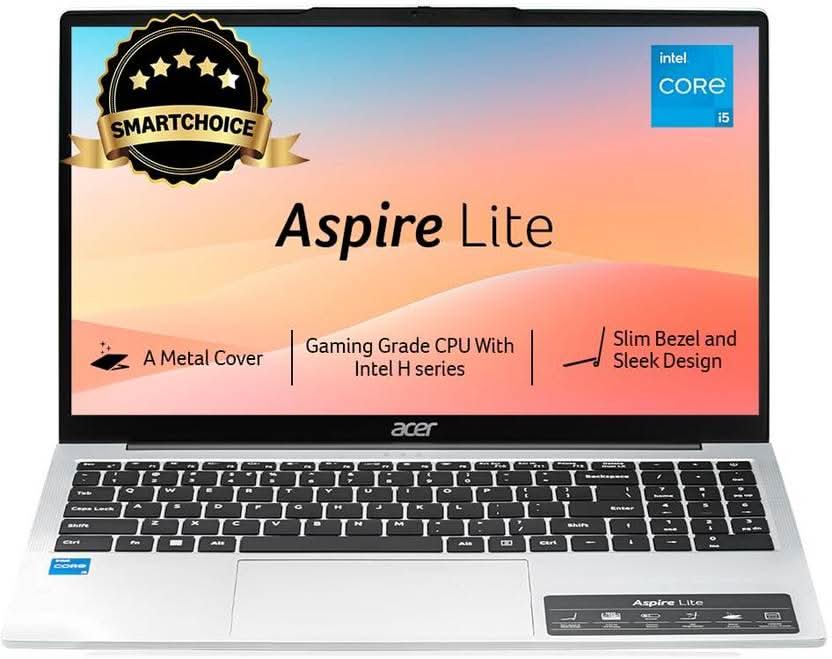 Acer Aspire Lite (AL15-53) Gaming Laptop Intel Core i5-1334U, Intel UHD Graphics, 16 GB, 512GB SSD, 15.6" FHD, UN.34ESI.00K - | Buy Online at Shwetha Computers