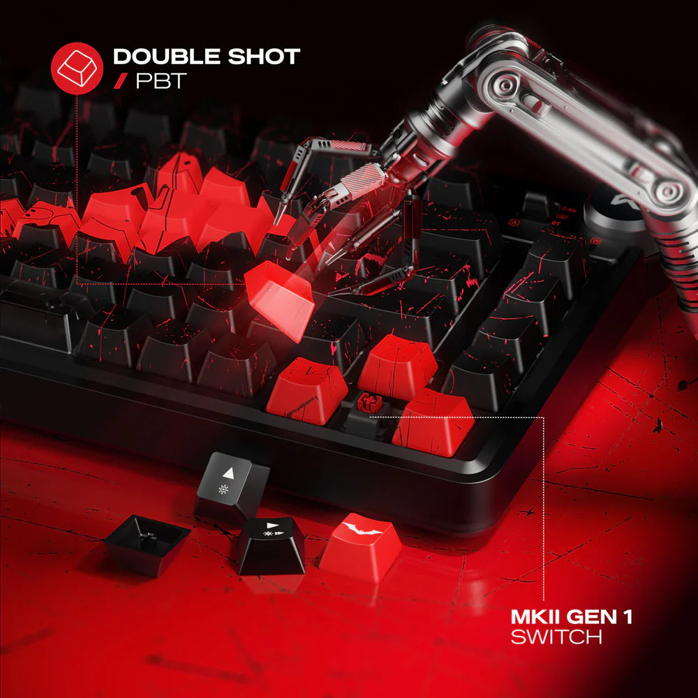 Cybeart Nighthawk 75 - The Batman | TKL Tri-Mode Gaming Keyboard - | Buy Online at Shwetha Computers