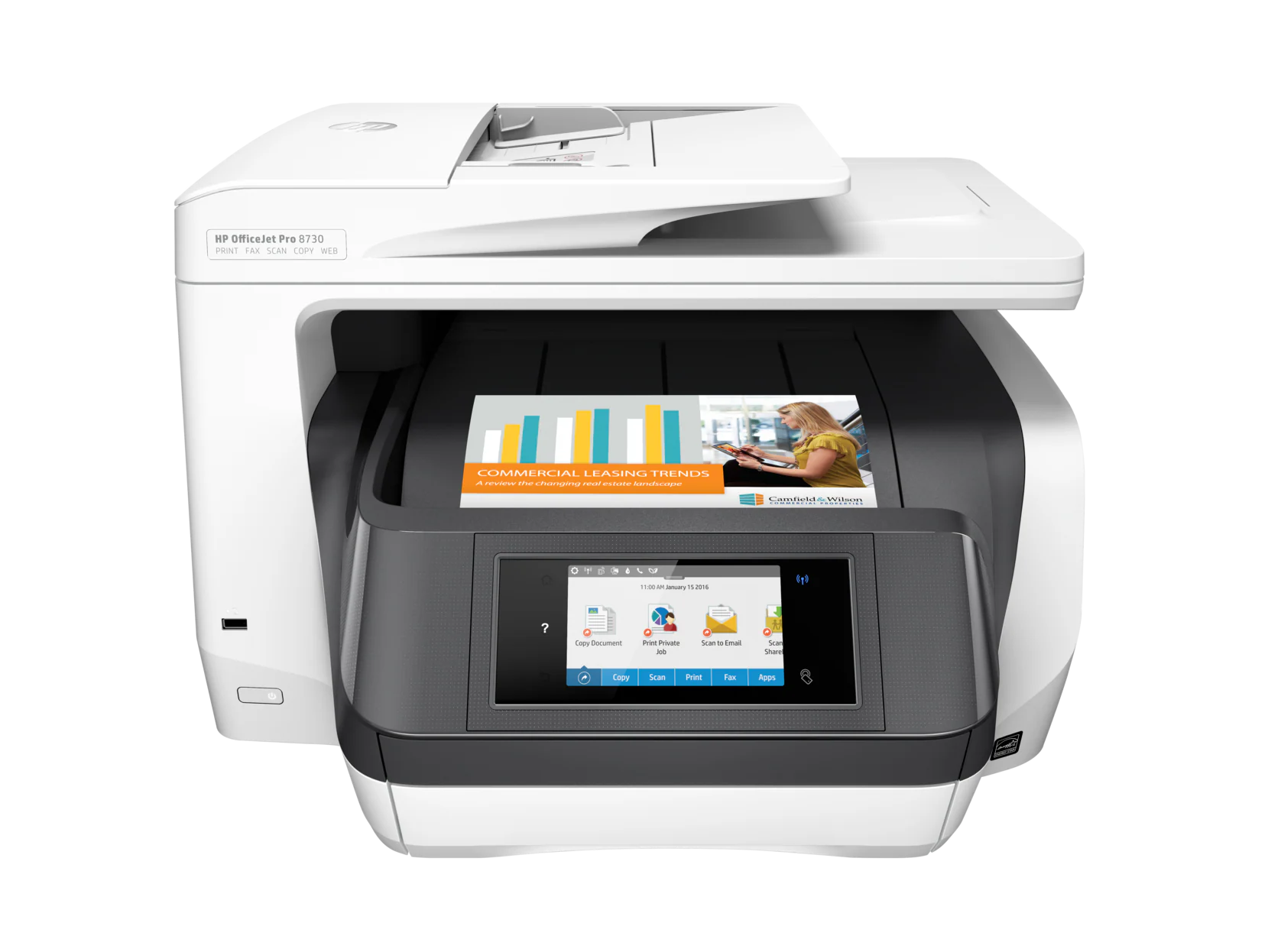HP OfficeJet Pro 8730 MFP Printer | Print, Copy, Scan and Fax for Home and Office - | Buy Online at Shwetha Computers