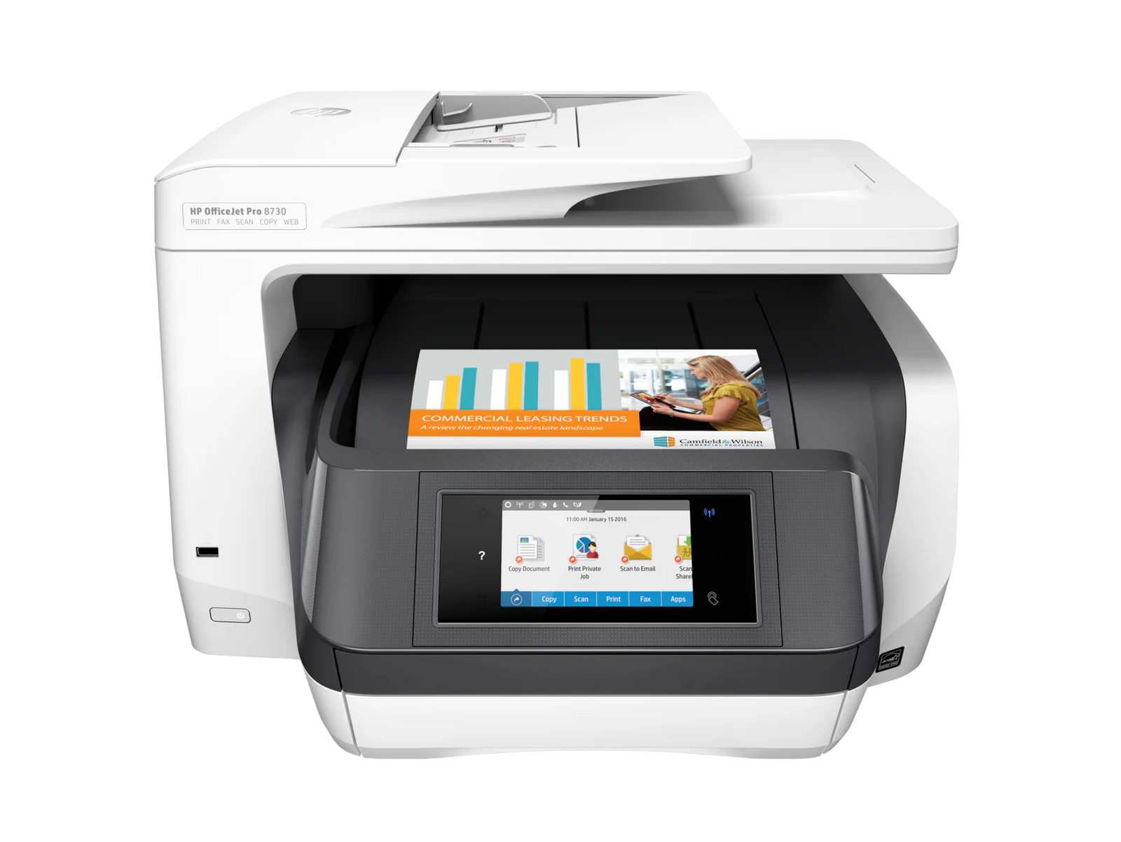 HP OfficeJet Pro 8730 MFP Printer | Print, Copy, Scan and Fax for Home and Office - | Buy Online at Shwetha Computers