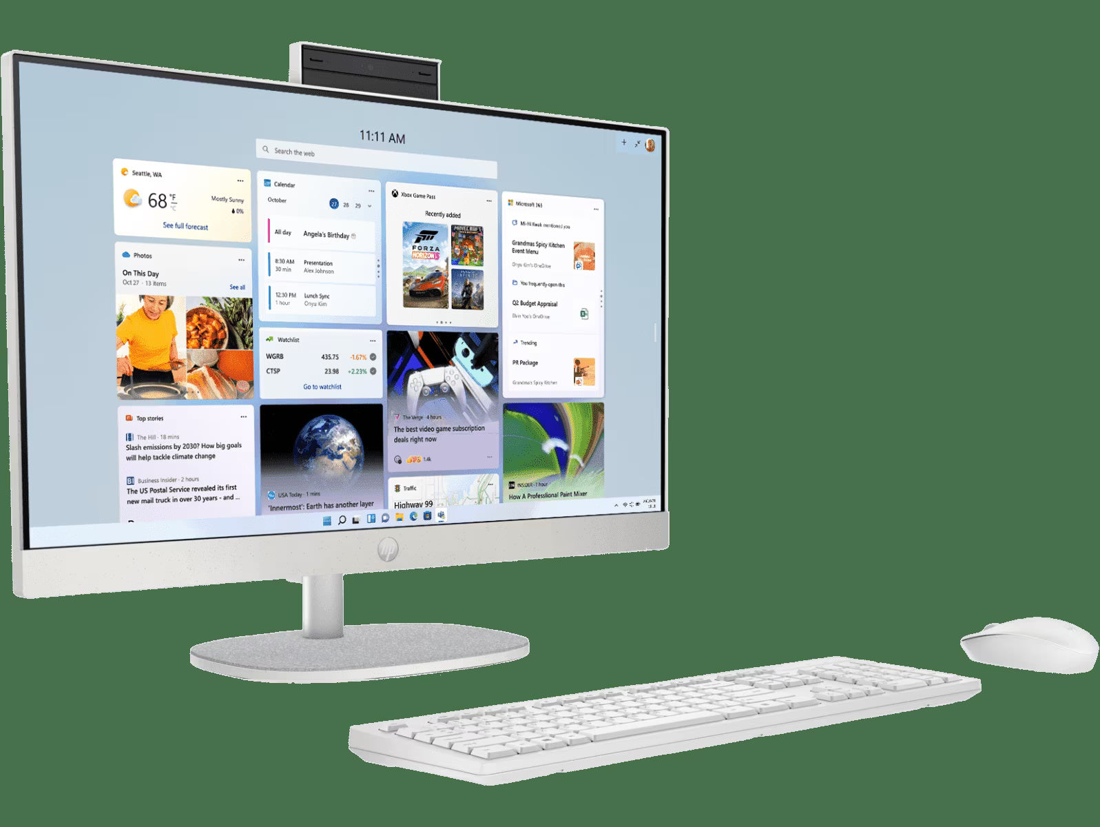 HP All In One PC, Intel Core Ultra 5, Intel UHD Graphics, 16GB, 1TB SSD, 27" FHD, 27-CR1027IN - | Buy Online at Shwetha Computers