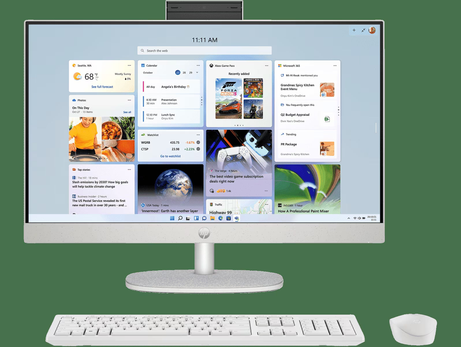 HP All In One PC, Intel Core Ultra 5, Intel UHD Graphics, 16GB, 1TB SSD, 27" FHD, 27-CR1027IN - | Buy Online at Shwetha Computers