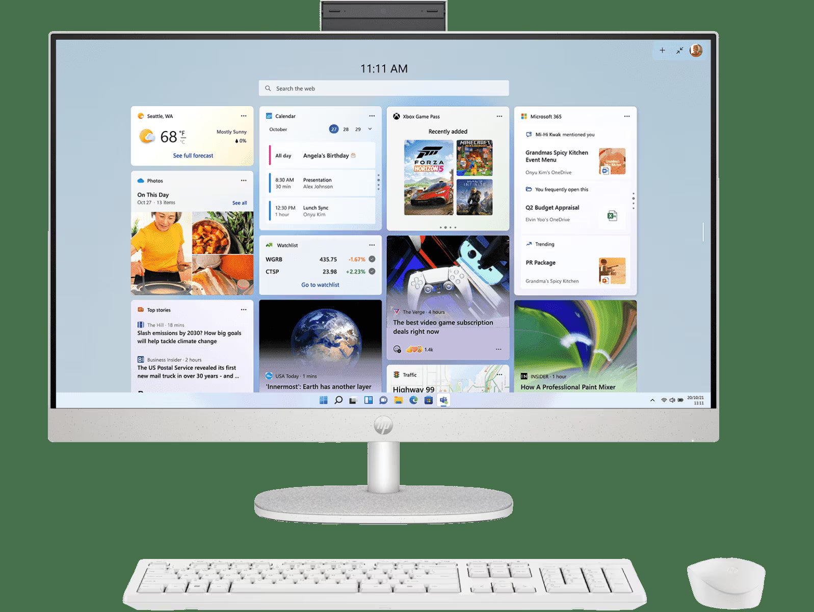 HP All In One PC, Intel Core i7, Intel UMA Graphics, 16GB, 1TB SSD, 27" FHD, 27-CR0406IN - | Buy Online at Shwetha Computers