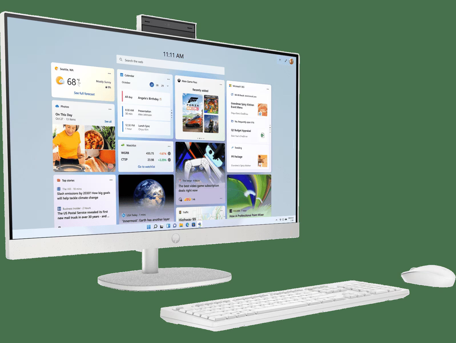 HP All In One PC, Intel Core i7, Intel UMA Graphics, 16GB, 1TB SSD, 27" FHD, 27-CR0406IN - | Buy Online at Shwetha Computers