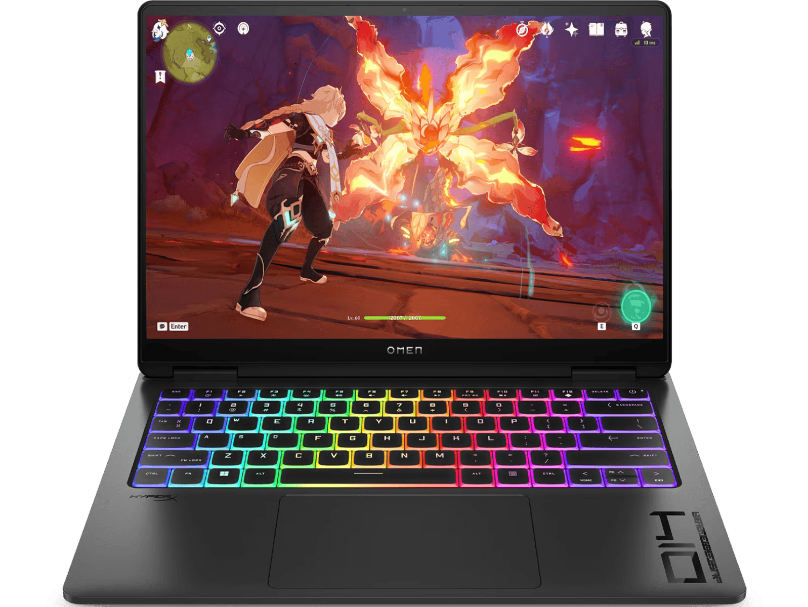 HP OMEN Transcend Gaming Laptop Intel® Core™ Ultra 7 processor, 16 GBLPDDR5x RAM, 1 TB SSD, GeForce RTX™ 4060, 14", 14-FB0007TX