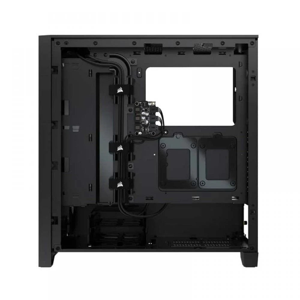 Corsair 4000X Air Flow TG Mid Tower Cabinet - Black, E-ATX Compatible, 360mm GPU Length, 170mm CPU Cooler Height