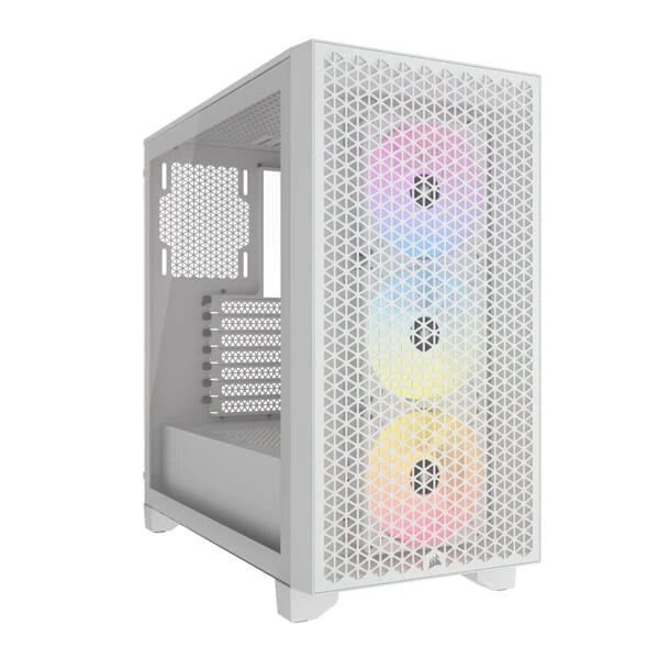 Corsair 3000D RGB Mid-Tower White Cabinet