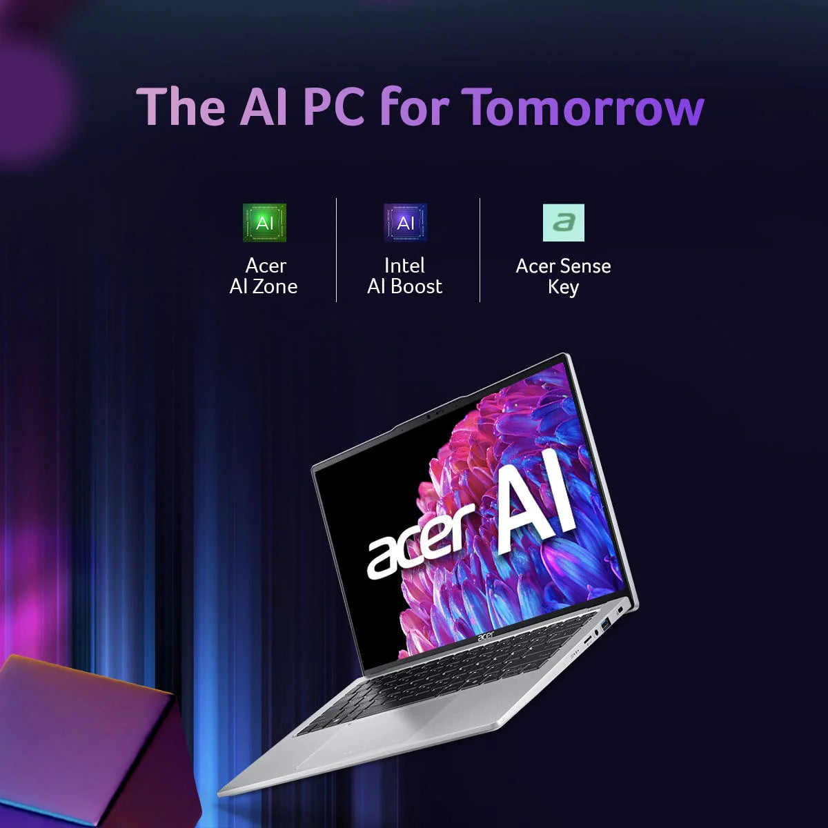 Acer Swift Go 14 (SFG14-73T) Gaming Laptop Intel Core Ultra 7 processor 155H, Intel Arc Graphics, 16 GB, 1024GB SSD, 14" WUXGA, NX.KSMSI.003 - | Buy Online at Shwetha Computers