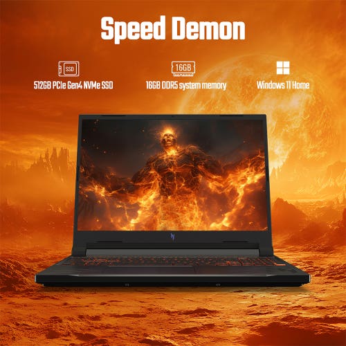 Acer Nitro V 16 (ANV16-71) Gaming Laptop 14th Gen Intel Core i5-14450HX Processor with AI-Powered Noise Reduction, RTX 4050, 16GB, 512GB SSD, 16