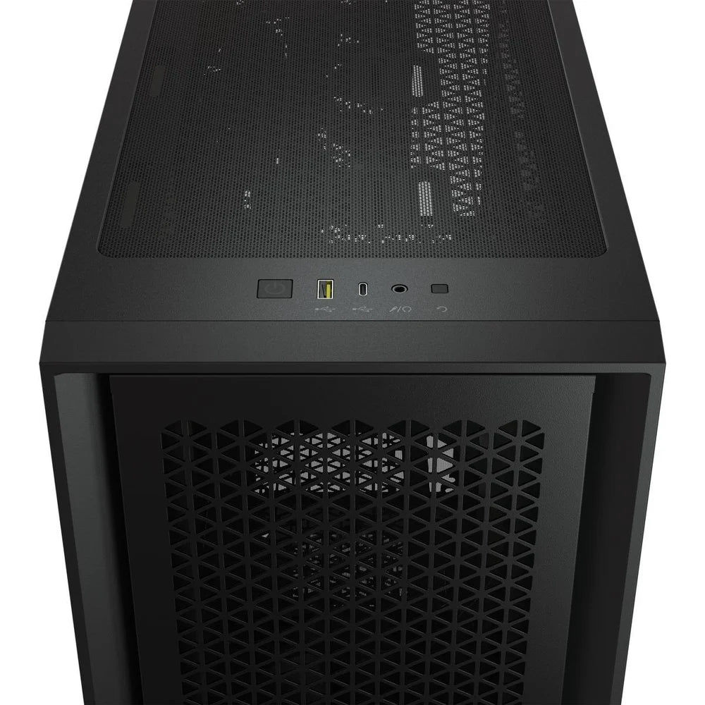 Corsair 4000D Air Flow TG Mid Tower Cabinet - Black, Supports E-ATX, Maximum GPU Length 360, Maximum CPU Cooler Height 170, Radiator Compatibility up to 360mm