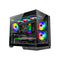 Ant Esports Crystal X4 ARGB Mid Tower Gaming Cabinet (Black)