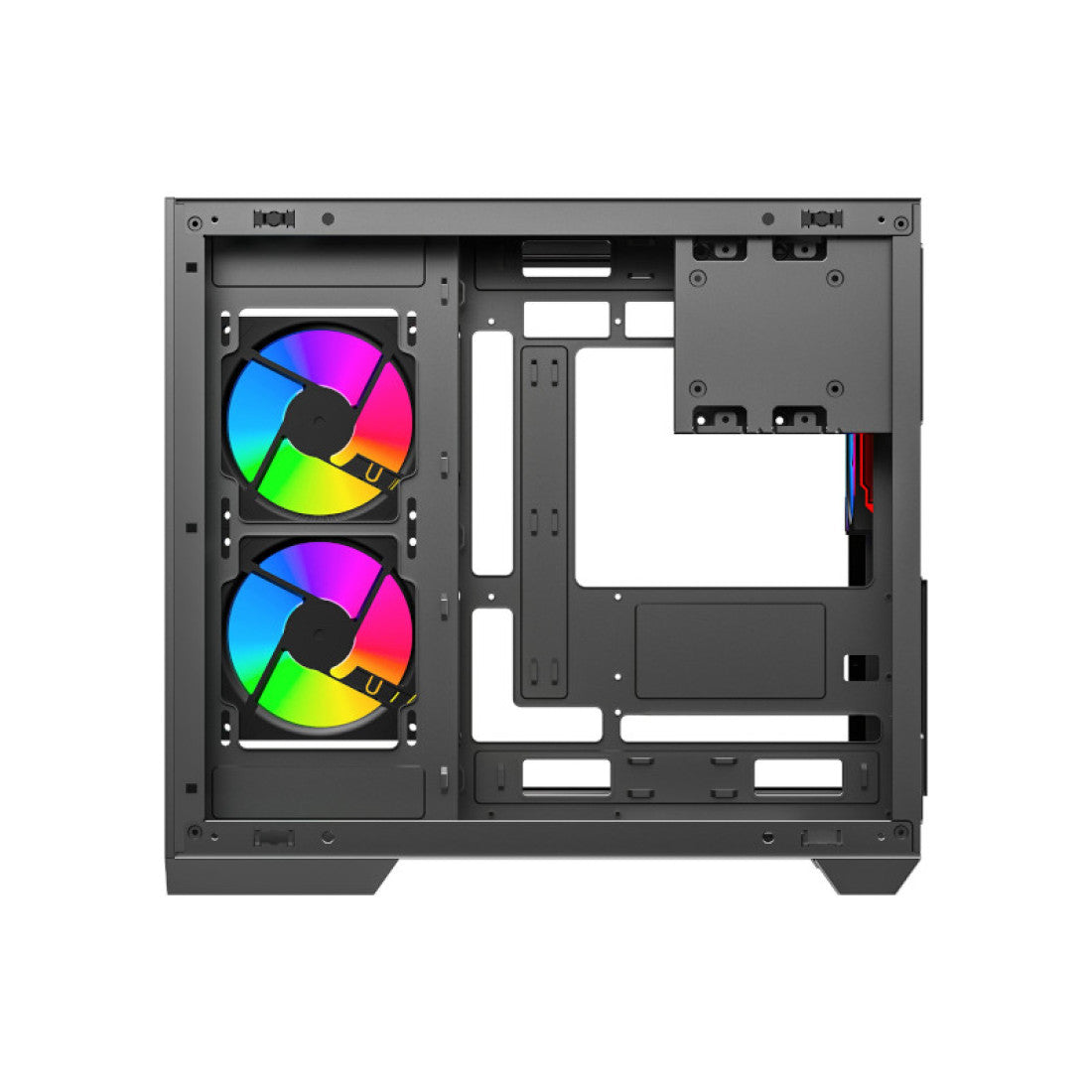 Ant Esports Crystal X4 ARGB Mid Tower Gaming Cabinet (Black)