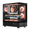 Ant Esports Crystal X6 ARGB  Mid Tower Cabinet (Black)