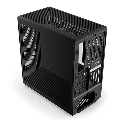 Hyte Y40 Panoramic TG ATX  Mid Tower Cabinet Case with PCIE 4.0 Riser (Black)