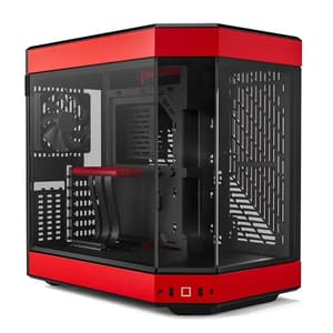 Hyte Y60 Panoramic E-ATX Mid Tower Cabinet Case (Red and Black)