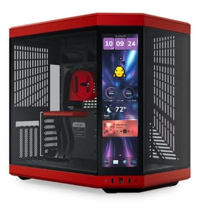 Hyte Y70 touch infinite PanoramicE-ATX Mid Tower Cabinet (Black Cherry)