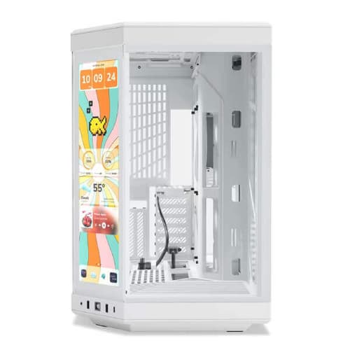 Hyte Y70 touch infinite Panoramic E-ATX Mid Tower Cabinet (Snow White)