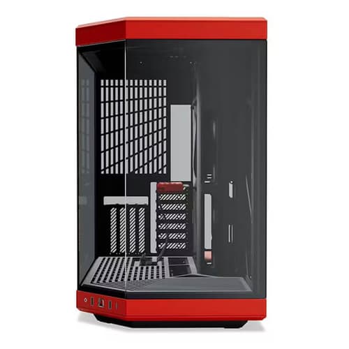 Hyte Y70 Panoramic E-ATX Mid Tower Cabinet (Black and Red)