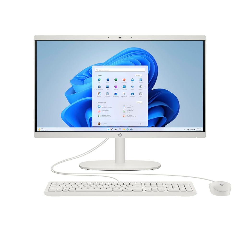 HP All In One PC, Intel Core N200, Intel UHD Graphics, 8GB, 512 GB SSD, 21.5" FHD, 22-DG0154IN - | Buy Online at Shwetha Computers