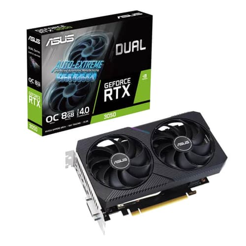 ASUS Dual RTX 3050 V2 OC Edition 8GB GDDR6 128-Bit Gaming Graphics Card