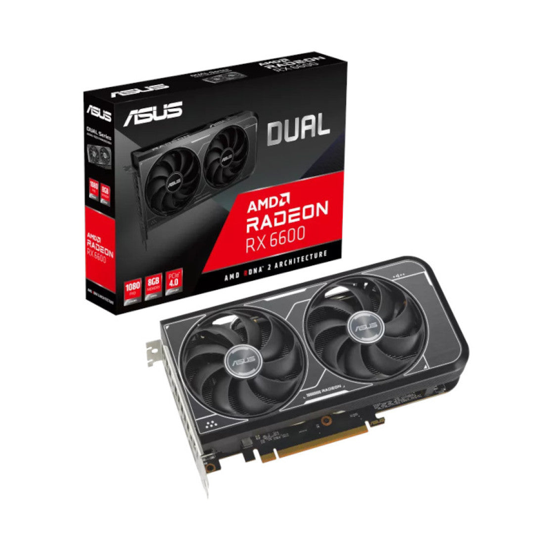 ASUS Dual Radeon RX 6600 V3 8GB GDDR6 128-Bit Gaming Graphics Card