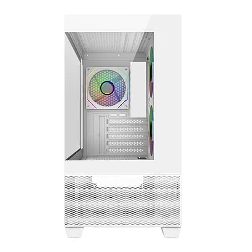 Cooler Master Elite 490 ARGB M-ATX Mini Tower Gaming Cabinet (White)