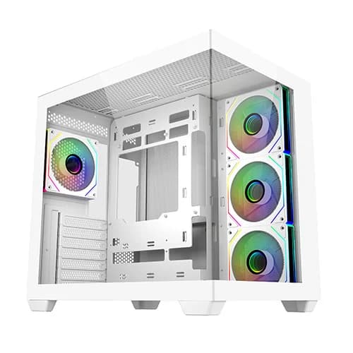 Cooler Master Elite 681 ARGB ATX Mid Tower Gaming Cabinet (White)