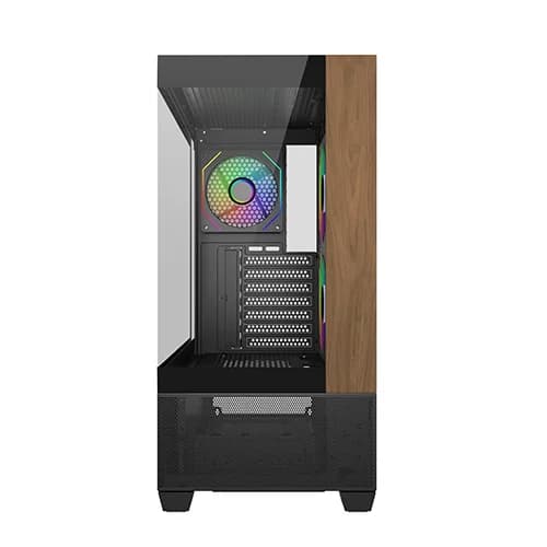Cooler Master Elite 690 Wood ARGB ATX Mid Tower Gaming Cabinet