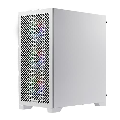 Cooler Master Elite 302 ARGB M-ATX Mini Tower Gaming Cabinet (White)