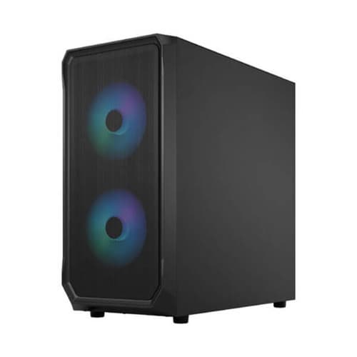 Fractal Focus 2 RGB Black TG Clear Tint Mid Tower Cabinet - | Buy Online at Shwetha Computers