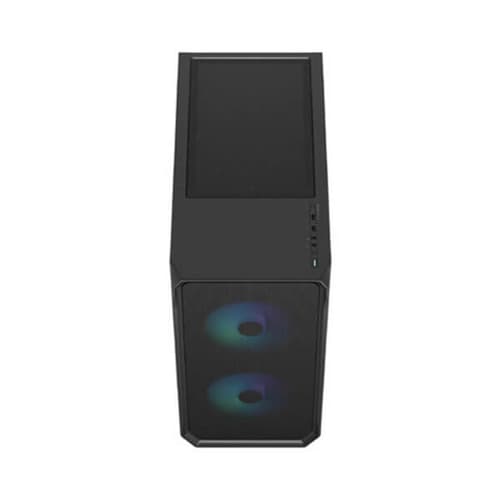 Fractal Focus 2 RGB Black TG Clear Tint Mid Tower Cabinet - | Buy Online at Shwetha Computers
